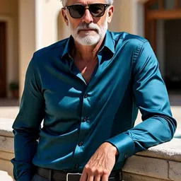 BADLAND Classic Spread Collar Long Sleeves Regular Fit Shirt image 3