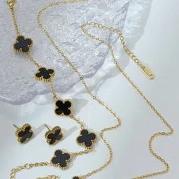 Jewels Galaxy Gold-Plated Stone-Studded Jewellery Set-picture-22