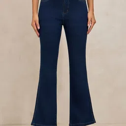 SHOWOFFFF Women Flared Mid-Rise Stretchable Regular Jeans-image-49