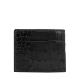 Da Milano Men Geometric Textured Leather Two Fold Wallet image 5