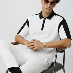 Try This Men Colourblocked Polo Collar 1 T-shirt-picture-35