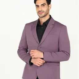 Men Solid Single Breasted Casual Blazer-image-55