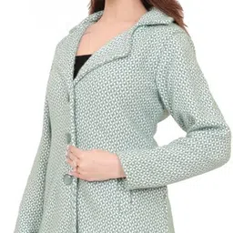 hallinton Hair , Dry Clean Only Self Design Coat For Women image 2