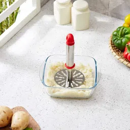 homzview Kitchen Combo of potato pav bhaji masher and stainless-steel apple cutter Kitchen Tool Set image 4