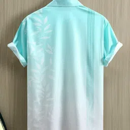 indicare Men Super Slim, Regular, Slim Fit Printed Cut Away Collar Casual Shirt image 2