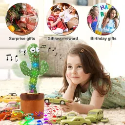toyvala Dancing Talking Cactus Plush Toy, Wriggle, Singing, Repeats What You Say-913-picture-12