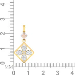 avsar AVP964YB 14kt Cubic Zirconia Yellow Gold Pendant image 5