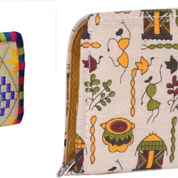 sunvika house Casual Beige, Multicolor Clutch-picture-13