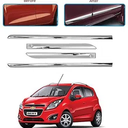 carshade Full Chrome Side Beading Protector for CHEVROLET Beat Model Car Beading Roll For Door-picture-23