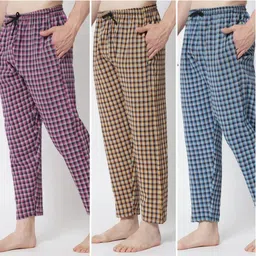 awala fashion Pack of 3 Men Pyjama-picture-27