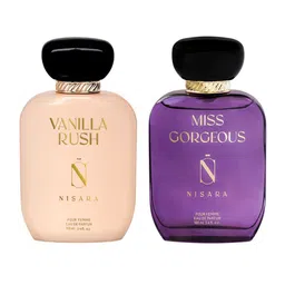NISARA Women Set Of 2 Miss Gorgeous & Vanilla Rush Long Lasting Eau De Parfum-100ml Each-picture-12