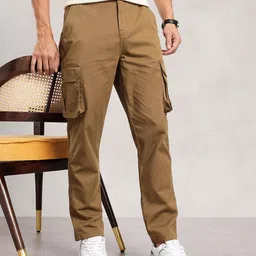 Nautica Men Solid Cargos Trousers-image-59