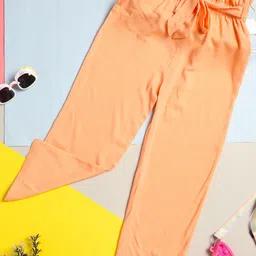 Cutiekins Girls Solid Flared Knitted Palazzos-picture-12