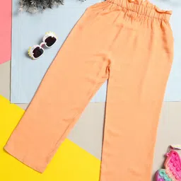 Cutiekins Girls Solid Flared Knitted Palazzos image 3