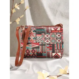 Aatmana Multi-coloured Abstract Printed Sling Bag image 2