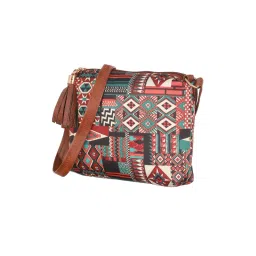 Aatmana Multi-coloured Abstract Printed Sling Bag image 3