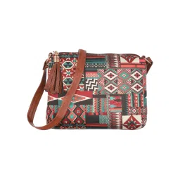 Aatmana Multi-coloured Abstract Printed Sling Bag image 4