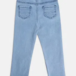 MINIKLUB Kids Blue Solid Denim Pants image 2