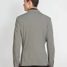 Arrow Grey Regular Fit Self Pattern Blazers image 2