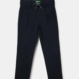 United Colors of Benetton Kids Blue Regular Fit Trousers-picture-16