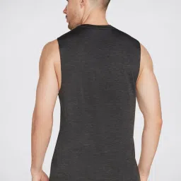 Skechers Black Regular Fit Sports Tank T-Shirt image 2