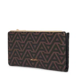 Aldo VERECLYA967 Black & Brown Printed Bi-Fold Wallet for Women image 2