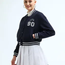 U.S. Polo Assn. Navy Graphic Print Bomber Jacket image 3