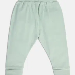MINIKLUB Kids Sage Green Solid Joggers image 2