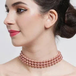 Karatcart Rose-Gold Tone Necklace for Women image 2