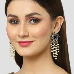 Karatcart Blue Dangler Earrings for Women image 2