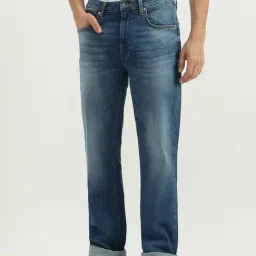 United Colors of Benetton Blue Cotton Blend Boot-Leg Jeans-picture-26