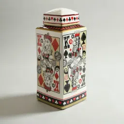 Home4U Multicolor Porcelain Brielle Jar image 3