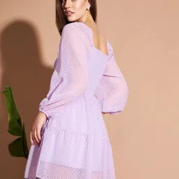 Marie Claire Purple A-Line Dress image 2