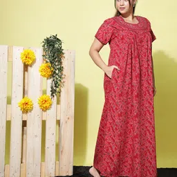 9shines Label Printed Maxi Nightdress image 3