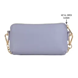 Baggit Lavender Solid Clutch image 2