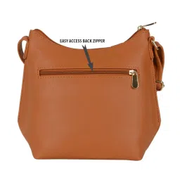 Baggit Light Orange Solid Small Sling Handbag image 2