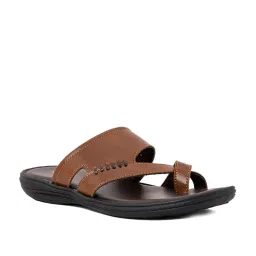 Khadim Men's Brown Toe Ring Sandals image 2
