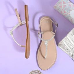 Styli Women's Beige Back Strap Sandals-picture-19