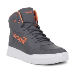 Leap7X by Liberty Men's VENOUR-1E Grey Ankle High Sneakers image 2