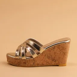 Eridani Women's Abha Gold Wedges image 2