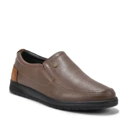 Woodland Men's Brown Formal Loafers image 3