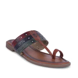 Senorita by Liberty Women's LAX-5 Tan Toe Ring Sandals image 2