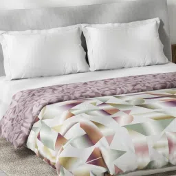 DDecor Abstract Purple 150 TC Cotton Reversible Quilt image 2