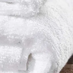 DDECOR Live Beautiful White Cotton 450 GSM Bath Towel - Set of 1 image 2