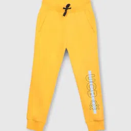 United Colors of Benetton Kids Yellow Cotton Printed Joggers-picture-23