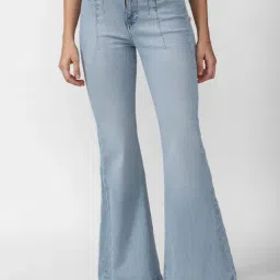 FOREVER 21 WOMEN HIGH WAIST BOOTCUT FIT REGULAR LENGTH JEANS-picture-14