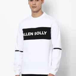 Allen Solly White Cotton Regular Fit Printed SweatShirt-picture-21