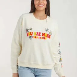zink london zink Z Off-White Blended Printed Sweatshirt-picture-32