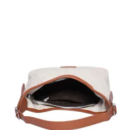MINI WESST Beige Hobo Bag image 4