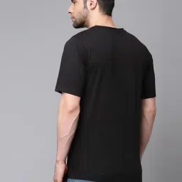 Rigo Black Slim Fit Graphic Print T-Shirt image 2